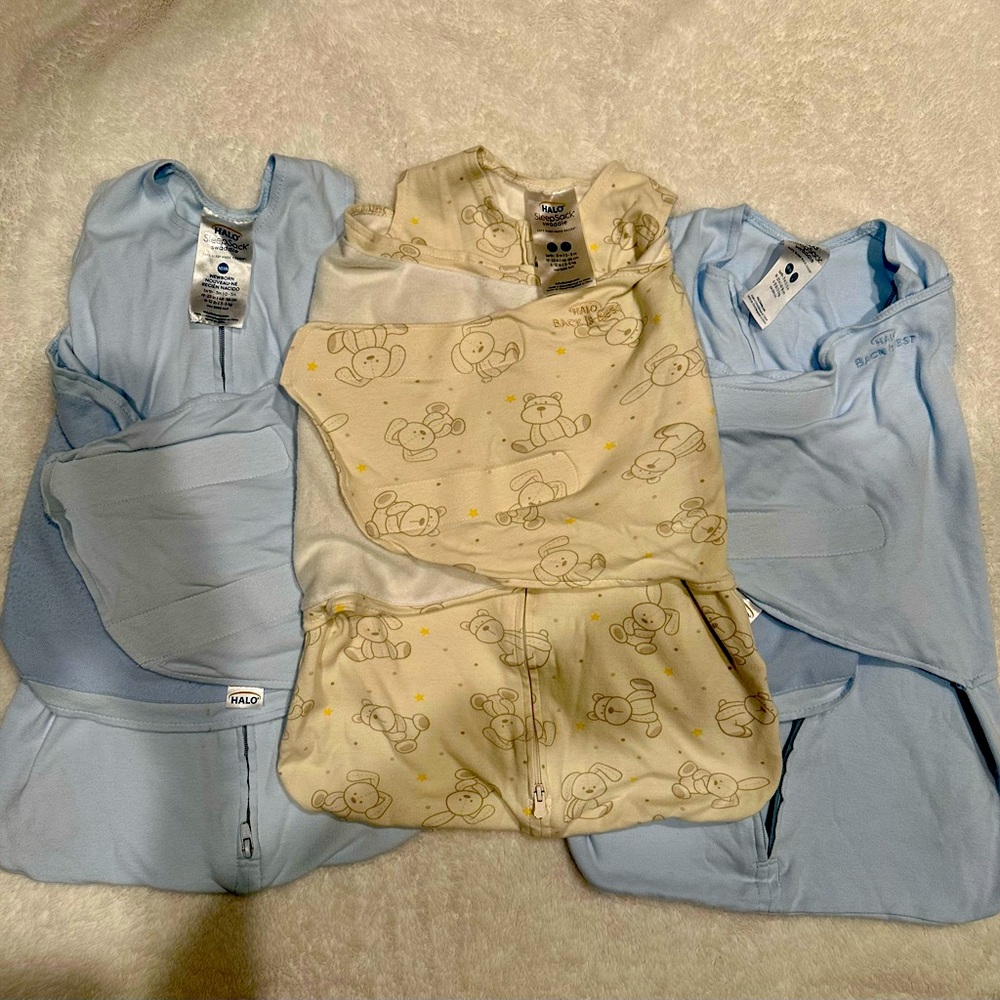 3 halo sleep sacks- cotton